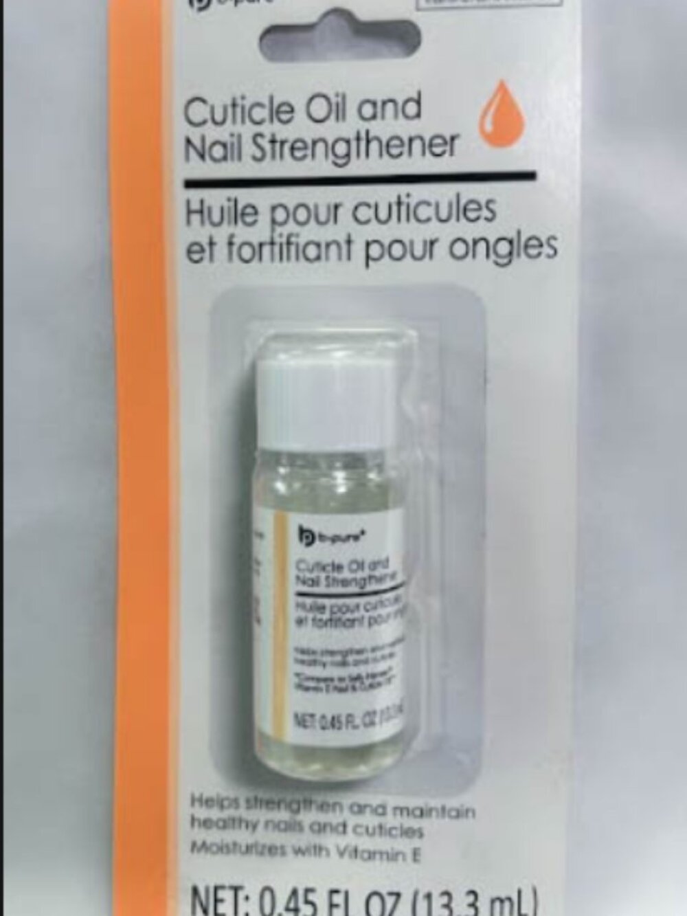 b•pure Cuticle Oil & Nail Strengthener 0.45oz | Nail Care Treatment | New